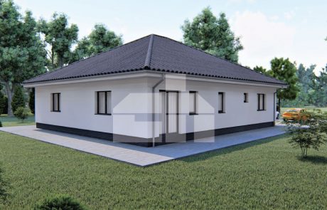 Nagyméretű, 5 szobás bungaló kontyolt tetővel - sz.74